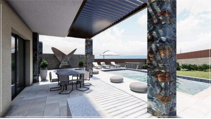 Kera bei Kalyves Kreta, Kera bei Kalyves: Villa mit Panoramablick aufs Meer, nur wenige Schritte vom Strand entfernt, zu verkaufen Haus kaufen